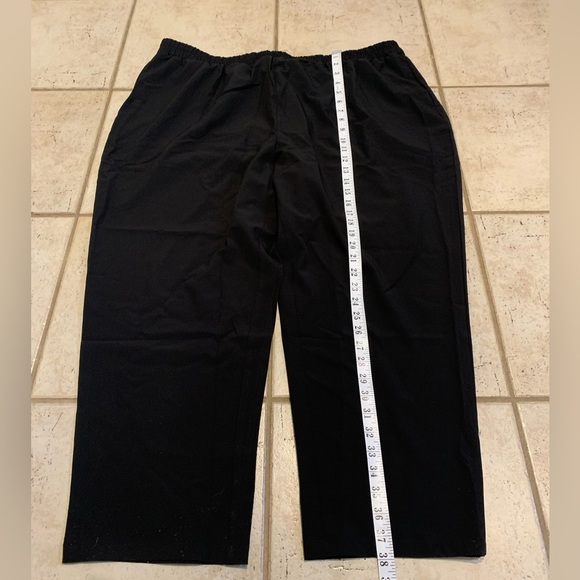 💜 Black Polyester Elastic Waist Pants Size 5XL - Picture 5 of 5